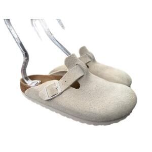 Birkenstock Boston Clog Suede Women size 38 US 7 soft footbed